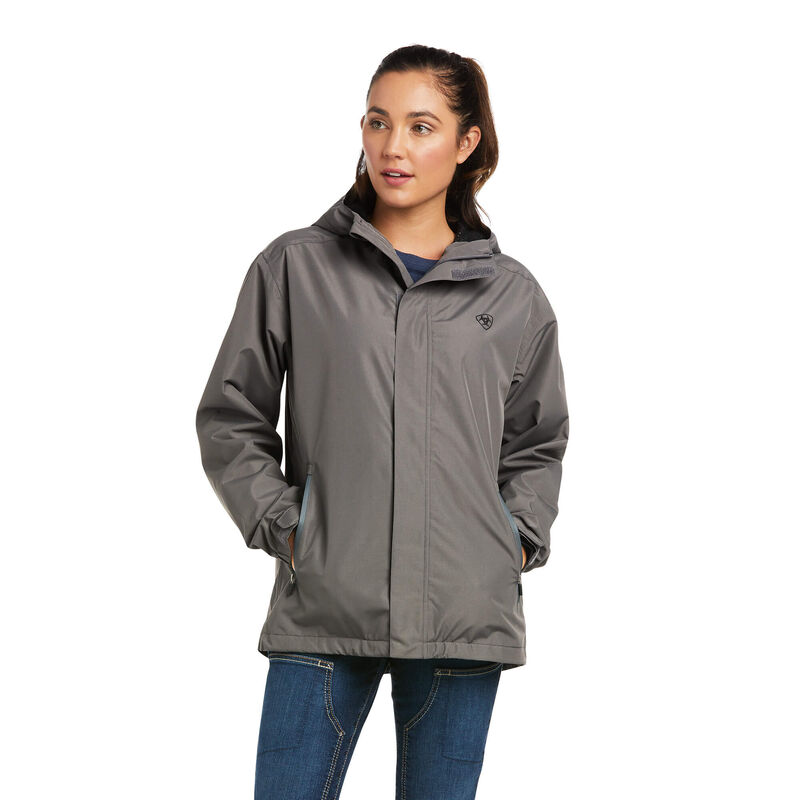 Ariat Jacke Damen - Rebar Stormshell Logo Waterproof DunkelGrau ( HNJVS-6401 )